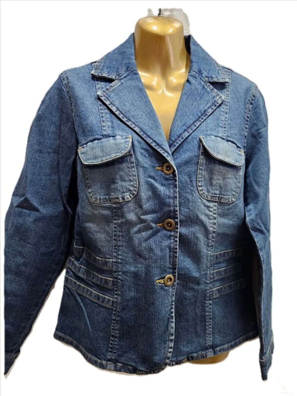 Coldwater Creek Denim Blazer Jacket size M